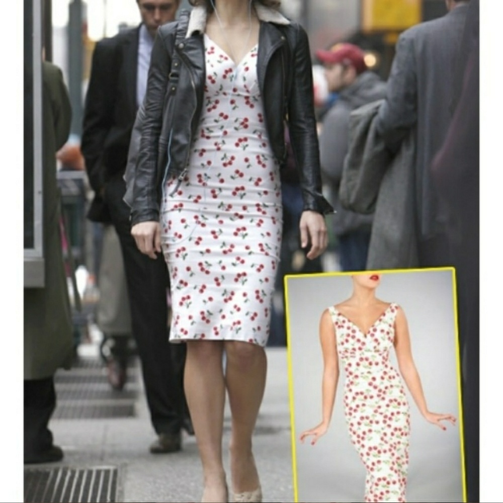 Stop Staring Cherry Wiggle Dress